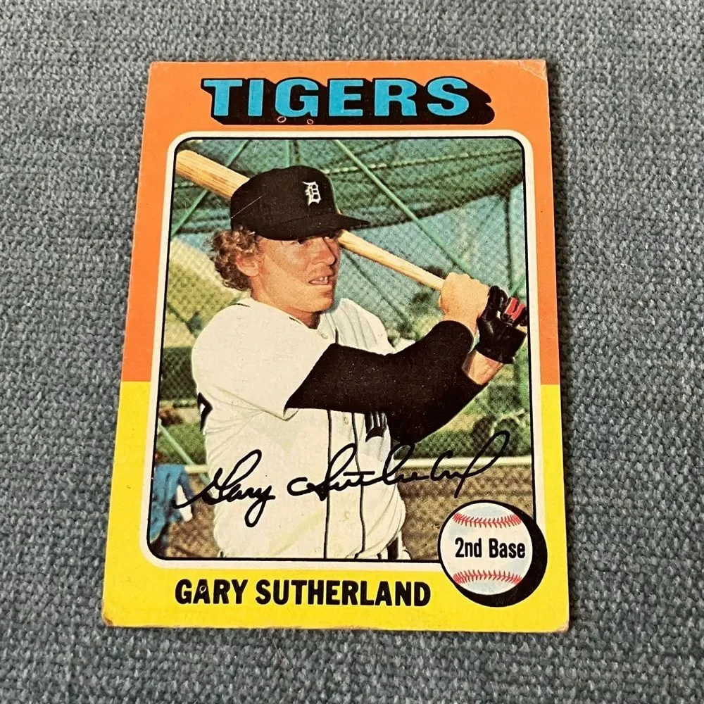 1975 Topps Detroit Tigers Baseball Card Trading Card